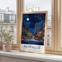 Asheville Poster - North Carolina Wall Art