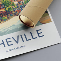 Asheville Poster - North Carolina Wall Art