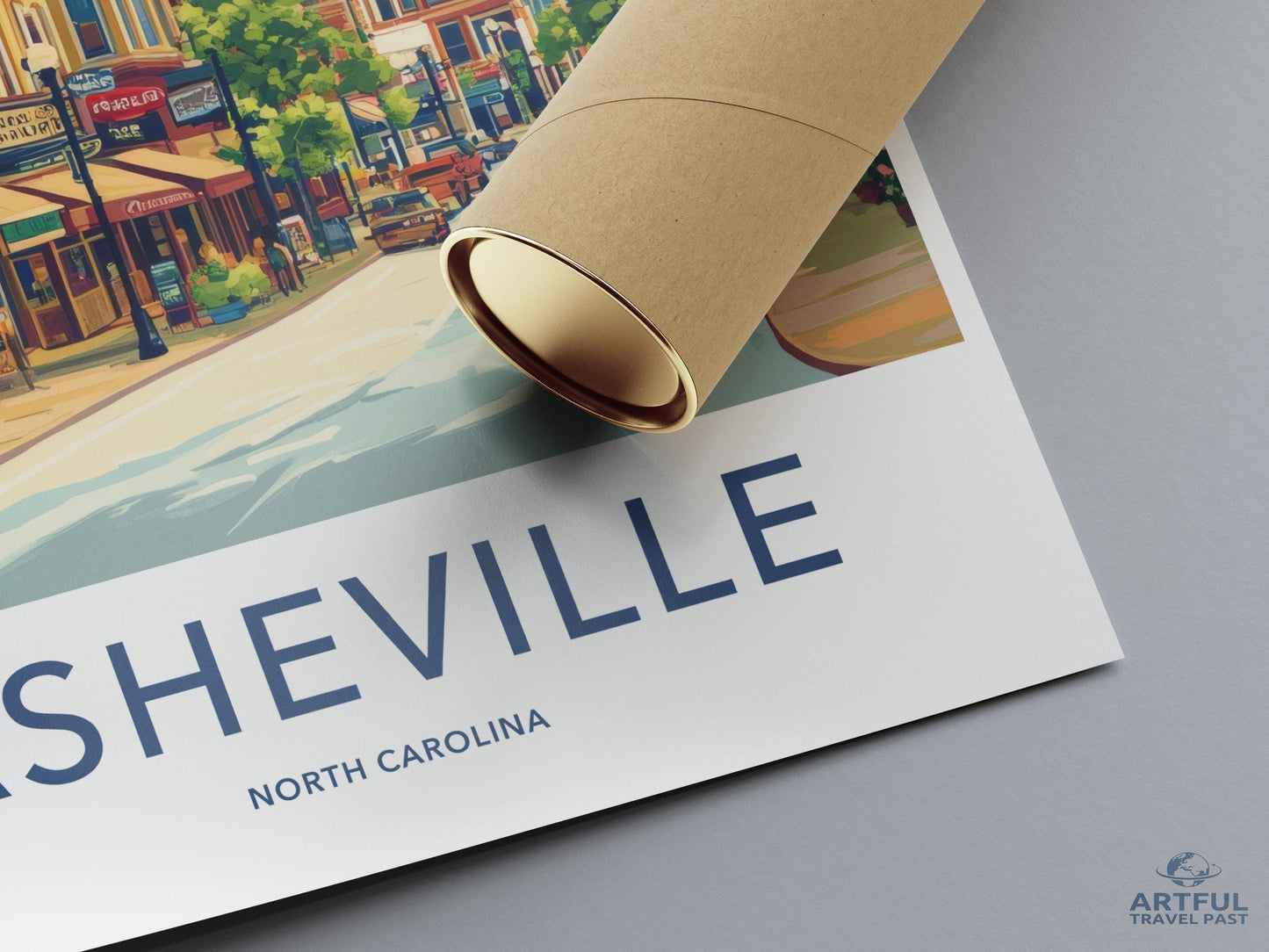 Asheville Poster - North Carolina Wall Art