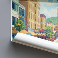 Asheville Poster - North Carolina Wall Art