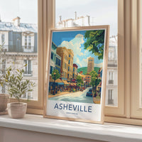 Asheville Poster - North Carolina Wall Art