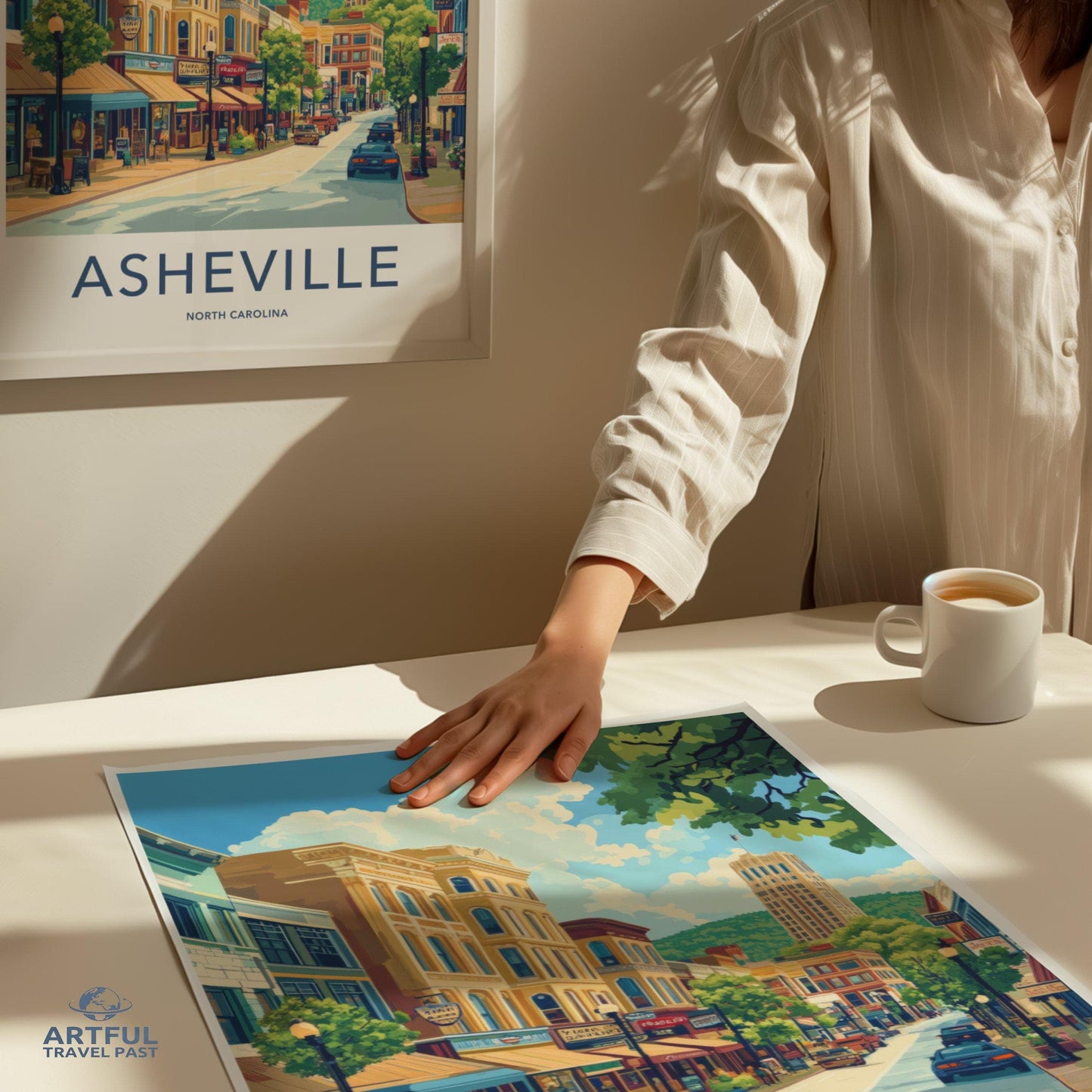 Asheville Poster - North Carolina Wall Art