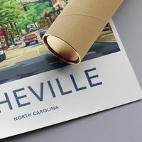 Asheville Poster | North Carolina Wall Art | America Decor