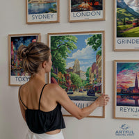 Asheville Poster | North Carolina Wall Art | America Decor