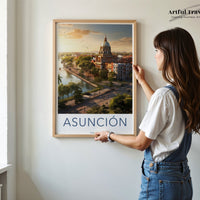 Asunción Poster | Paraguay Wall Art | South America Artwork