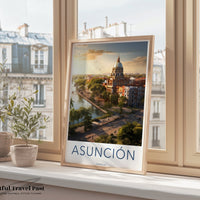 Asunción Poster | Paraguay Wall Art | South America Artwork