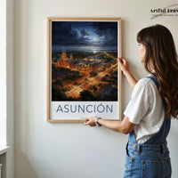 Asunción Poster | Paraguay Wall Art | South America Decor