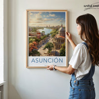Asunción Poster | Paraguay Wall Art | South America Decor