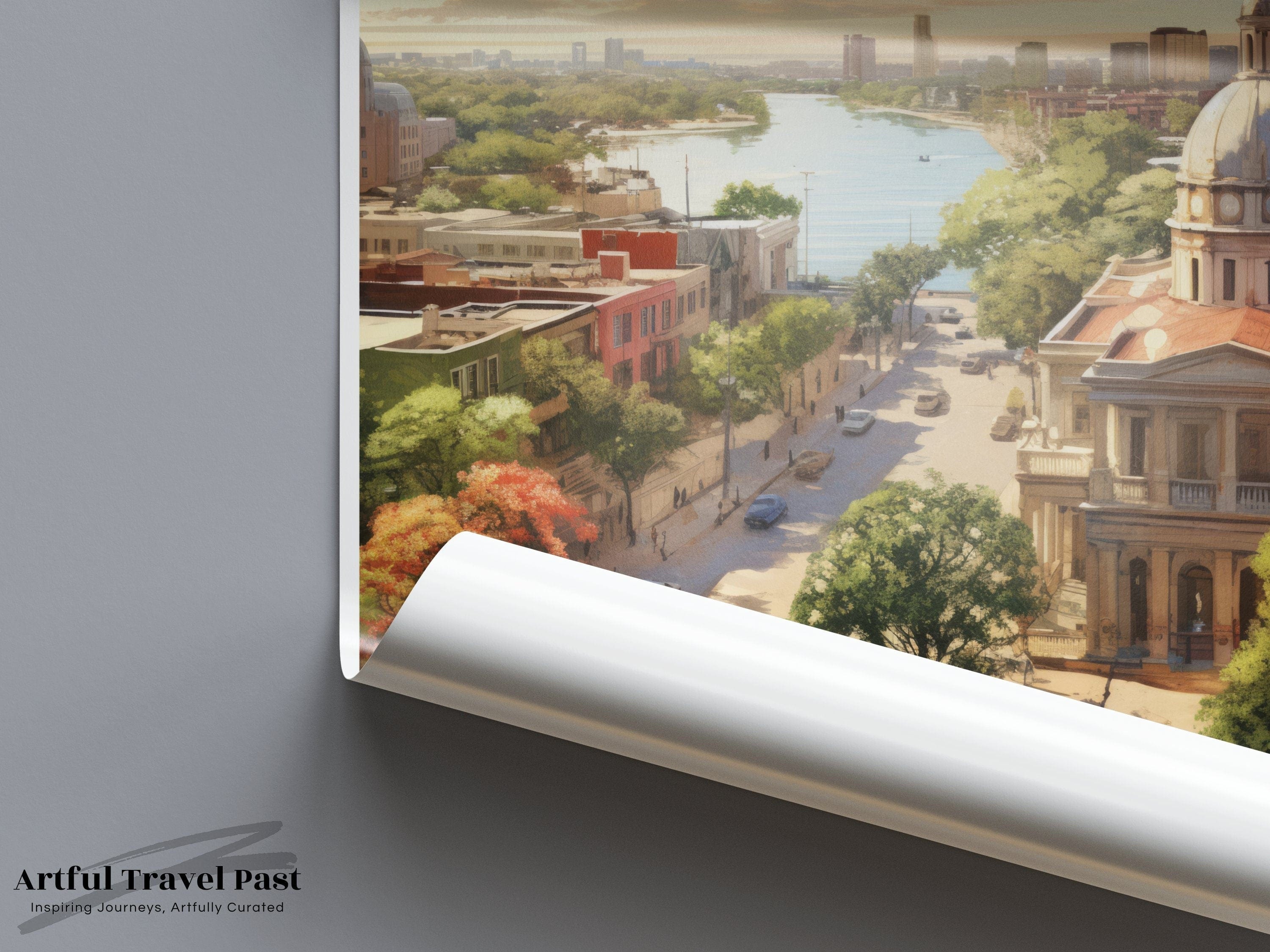 Asunción Poster | Paraguay Wall Art | South America Decor