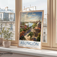 Asunción Poster | Paraguay Wall Art | South America Decor