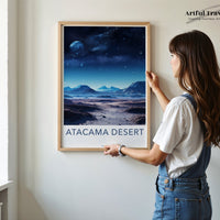 Atacama Desert Poster | Chile Wall Art | South America Decor