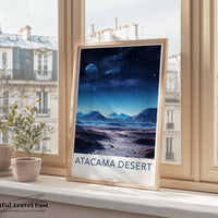 Atacama Desert Poster | Chile Wall Art | South America Decor