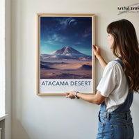 Atacama Desert Poster | Chile Wall Art | South America Decor