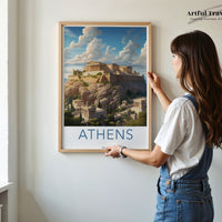 Athens Poster | Greece Wall Art | Balkans Decor