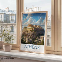 Athens Poster | Greece Wall Art | Balkans Decor