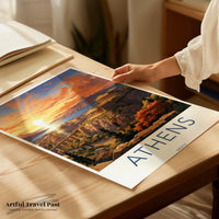 Athens Poster | Greece Wall Art | Balkans Decor