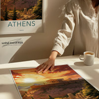 Athens Poster | Greece Wall Art | Balkans Decor