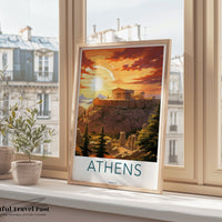Athens Poster | Greece Wall Art | Balkans Decor