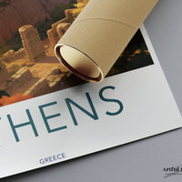 Athens Poster | Greece Wall Art | Balkans Decor