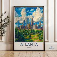 Atlanta Poster - Georgia Wall Art