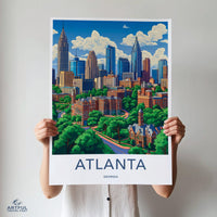 Atlanta Poster - Georgia Wall Art