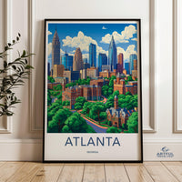 Atlanta Poster - Georgia Wall Art