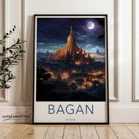 Bagan Poster - Myanmar Wall Art