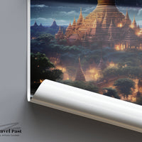 Bagan Poster - Myanmar Wall Art
