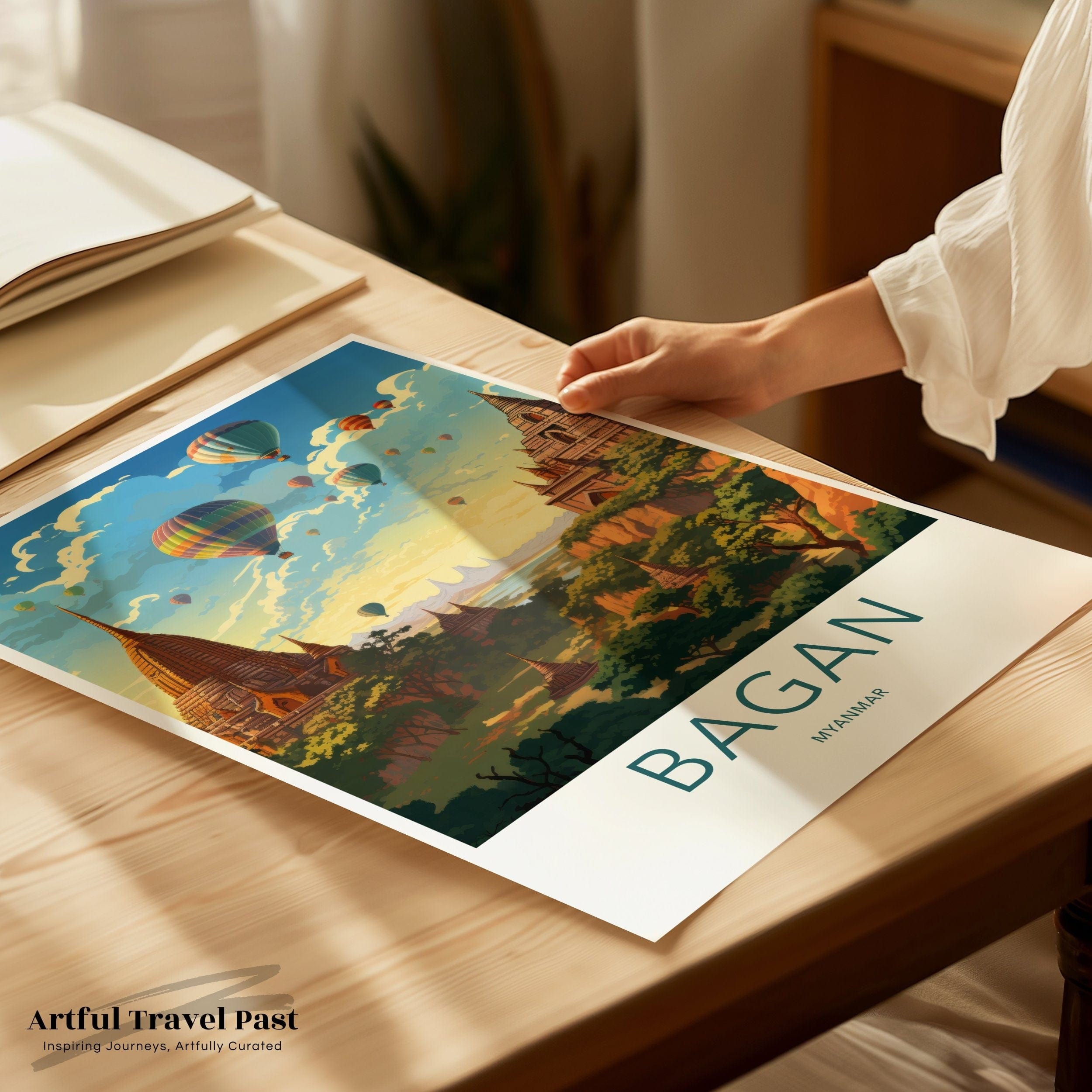 Bagan Poster - Myanmar Wall Art
