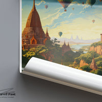 Bagan Poster - Myanmar Wall Art