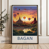 Bagan Poster - Myanmar Wall Art