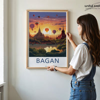 Bagan Poster - Myanmar Wall Art