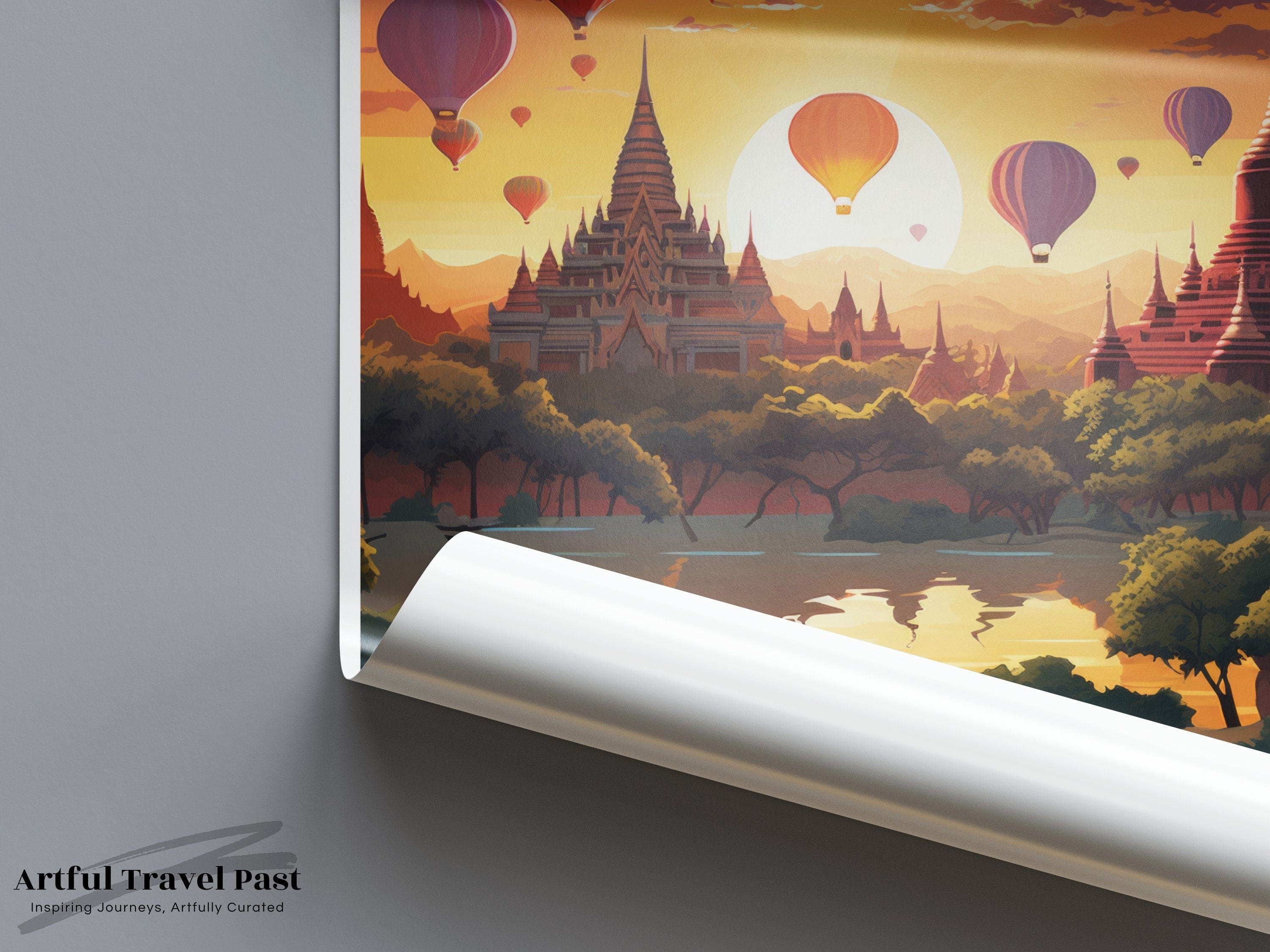 Bagan Poster - Myanmar Wall Art