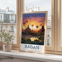 Bagan Poster - Myanmar Wall Art