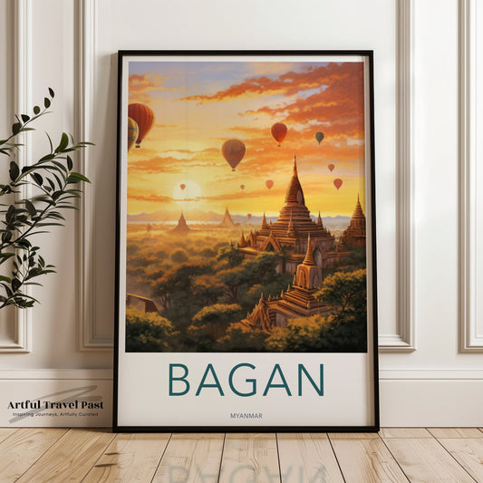 Bagan Poster - Myanmar Wall Art