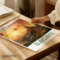 Bagan Poster - Myanmar Wall Art