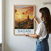 Bagan Poster - Myanmar Wall Art
