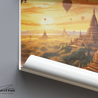 Bagan Poster - Myanmar Wall Art