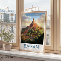 Bagan Poster | Myanmar Wall Art | Asia Decor
