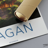 Bagan Poster | Myanmar Wall Art | Asia Decor