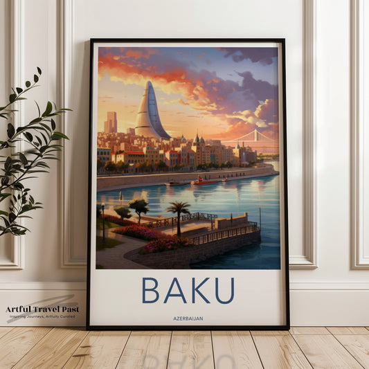 Baku Poster - Azerbaijan Wall Art