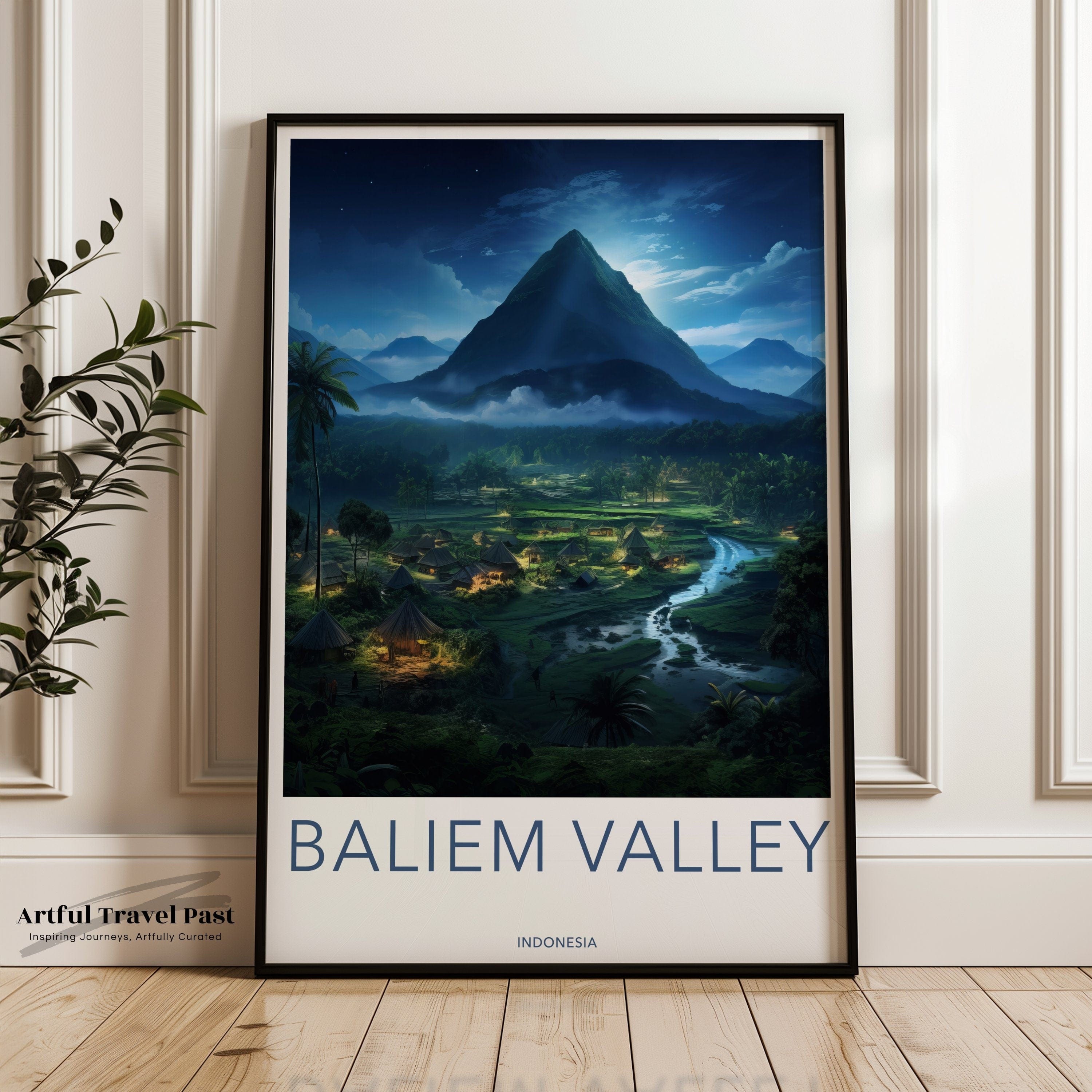 Baliem Valley Poster | Indonesia Wall Art | Asia Decor