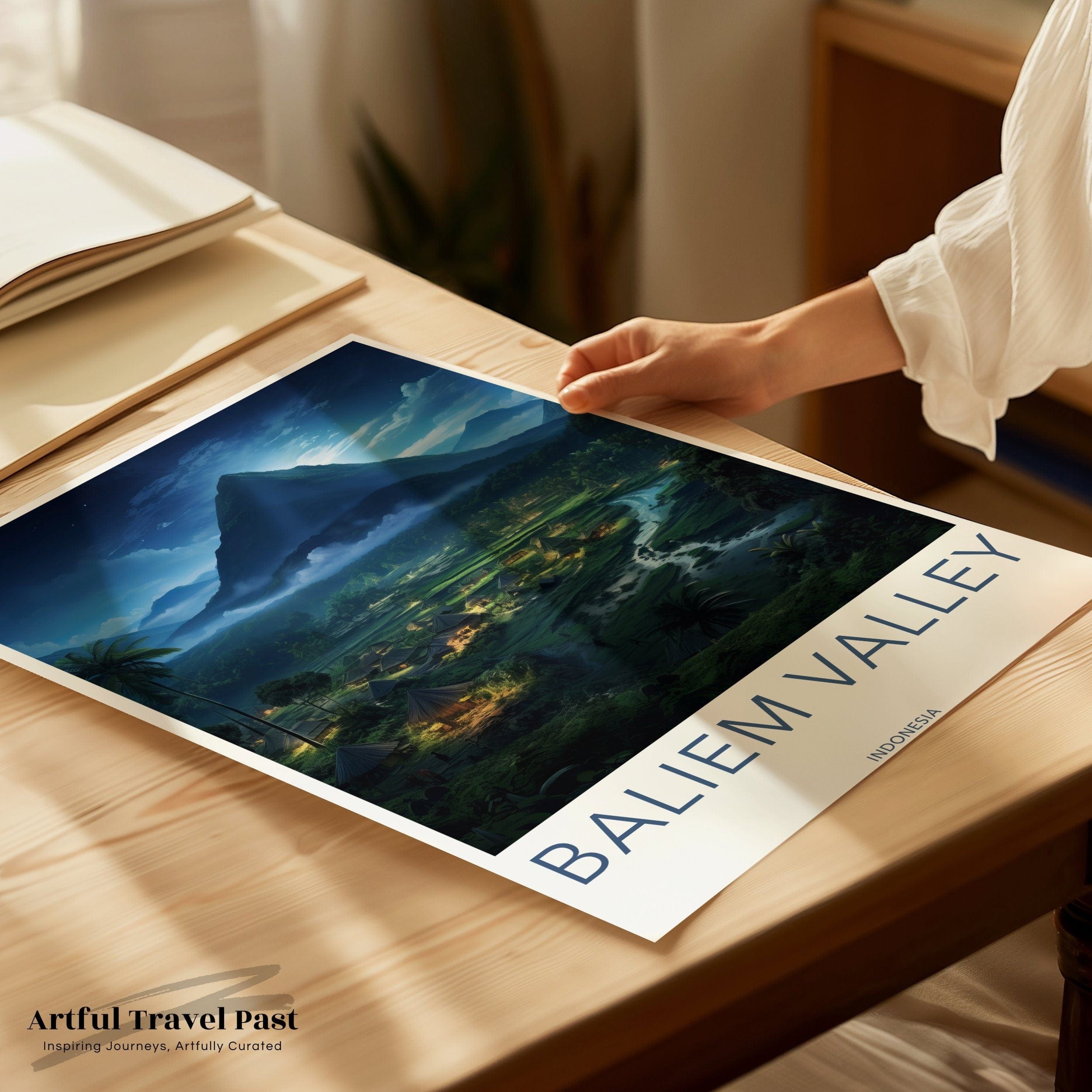 Baliem Valley Poster | Indonesia Wall Art | Asia Decor