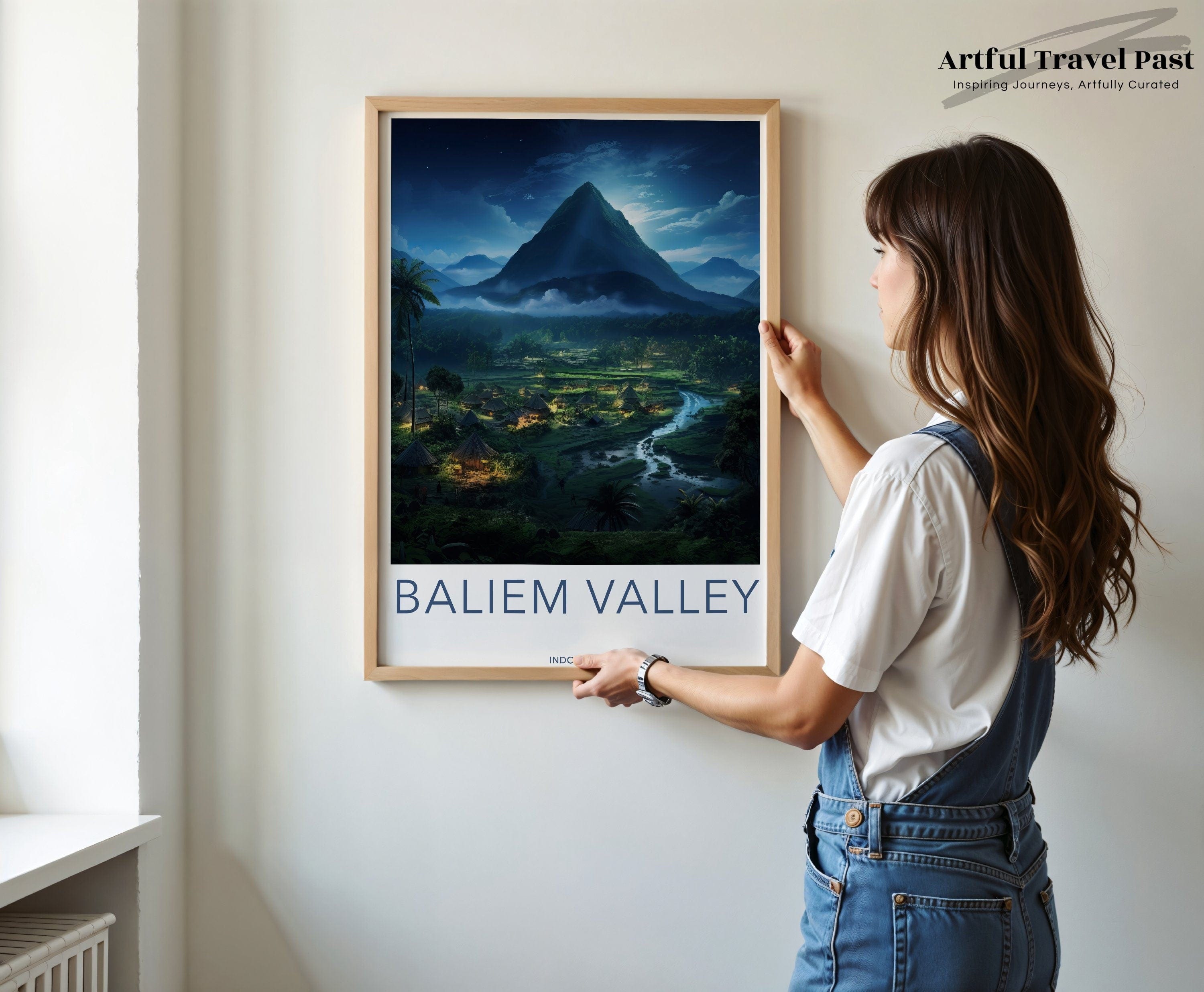 Baliem Valley Poster | Indonesia Wall Art | Asia Decor