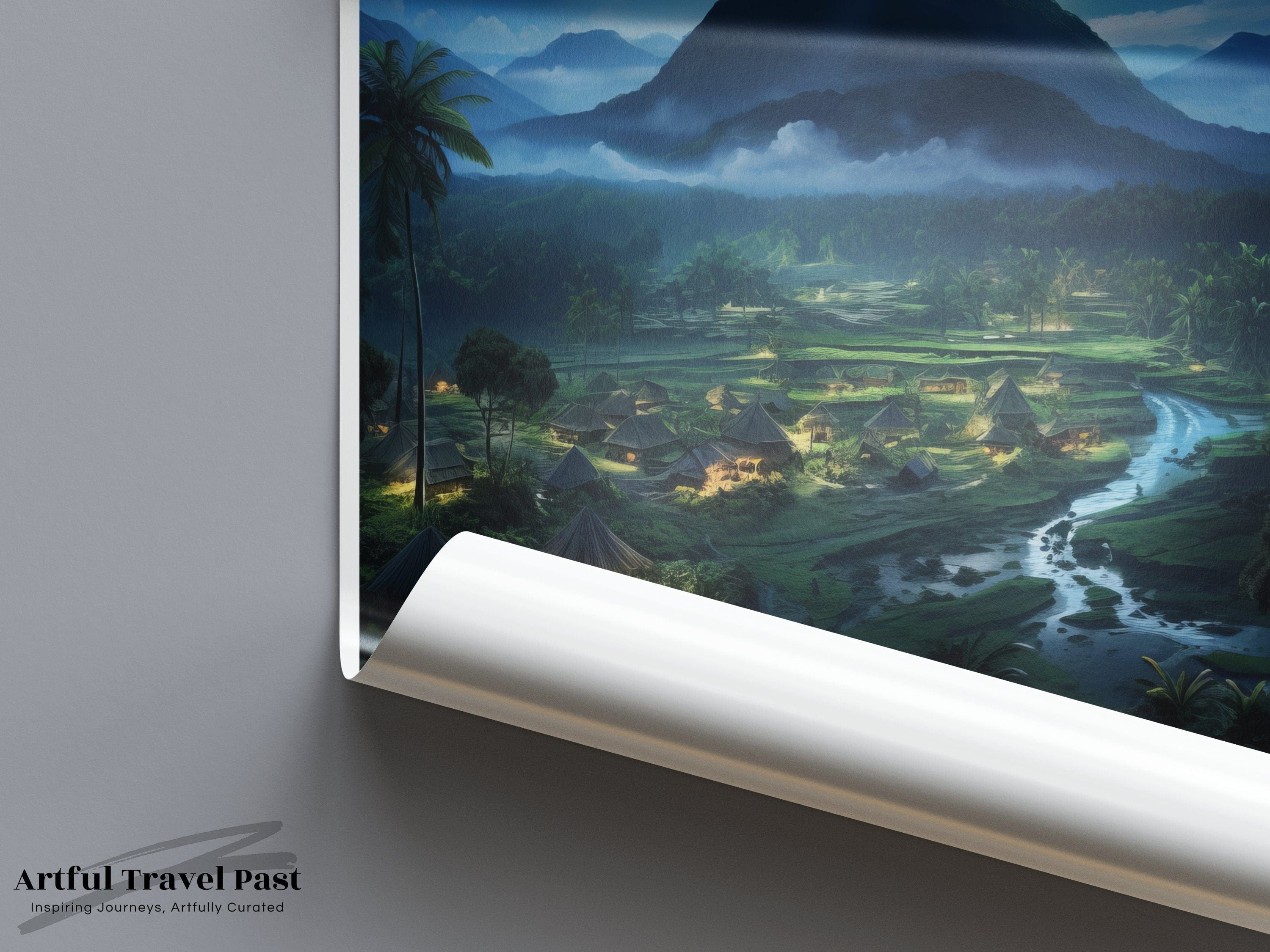Baliem Valley Poster | Indonesia Wall Art | Asia Decor