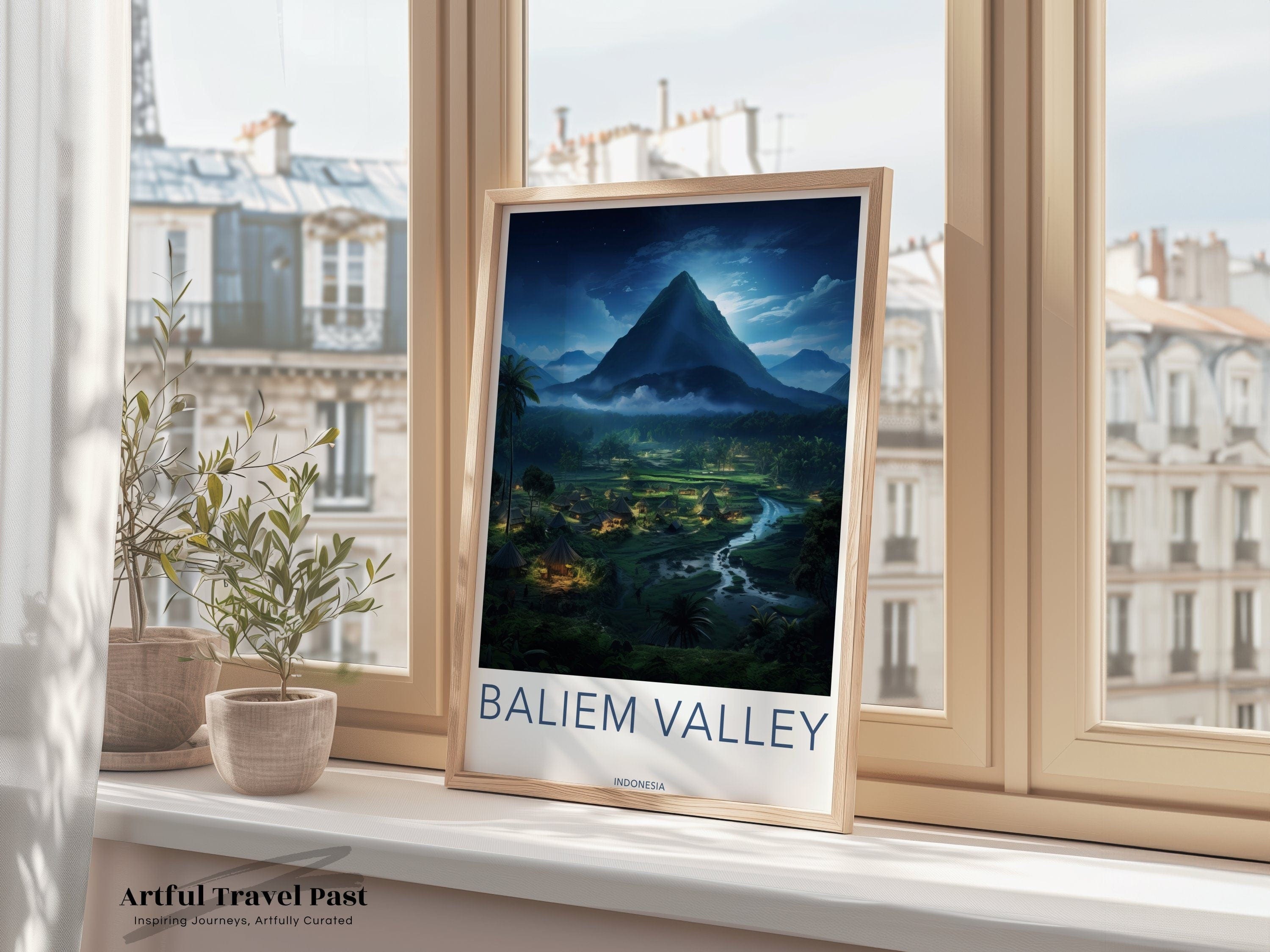 Baliem Valley Poster | Indonesia Wall Art | Asia Decor