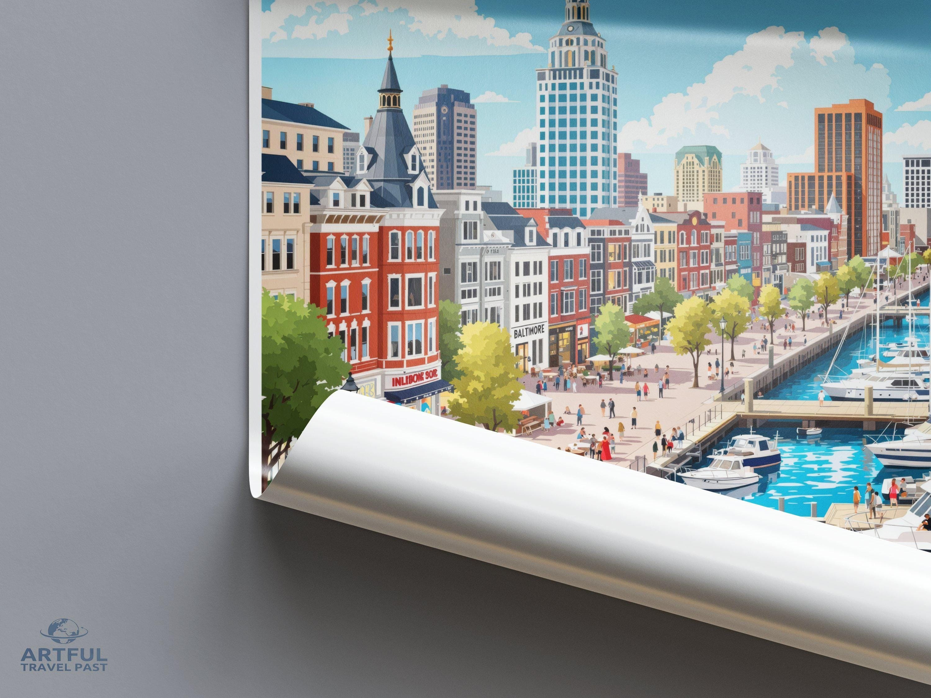 Baltimore Poster - Maryland Wall Art