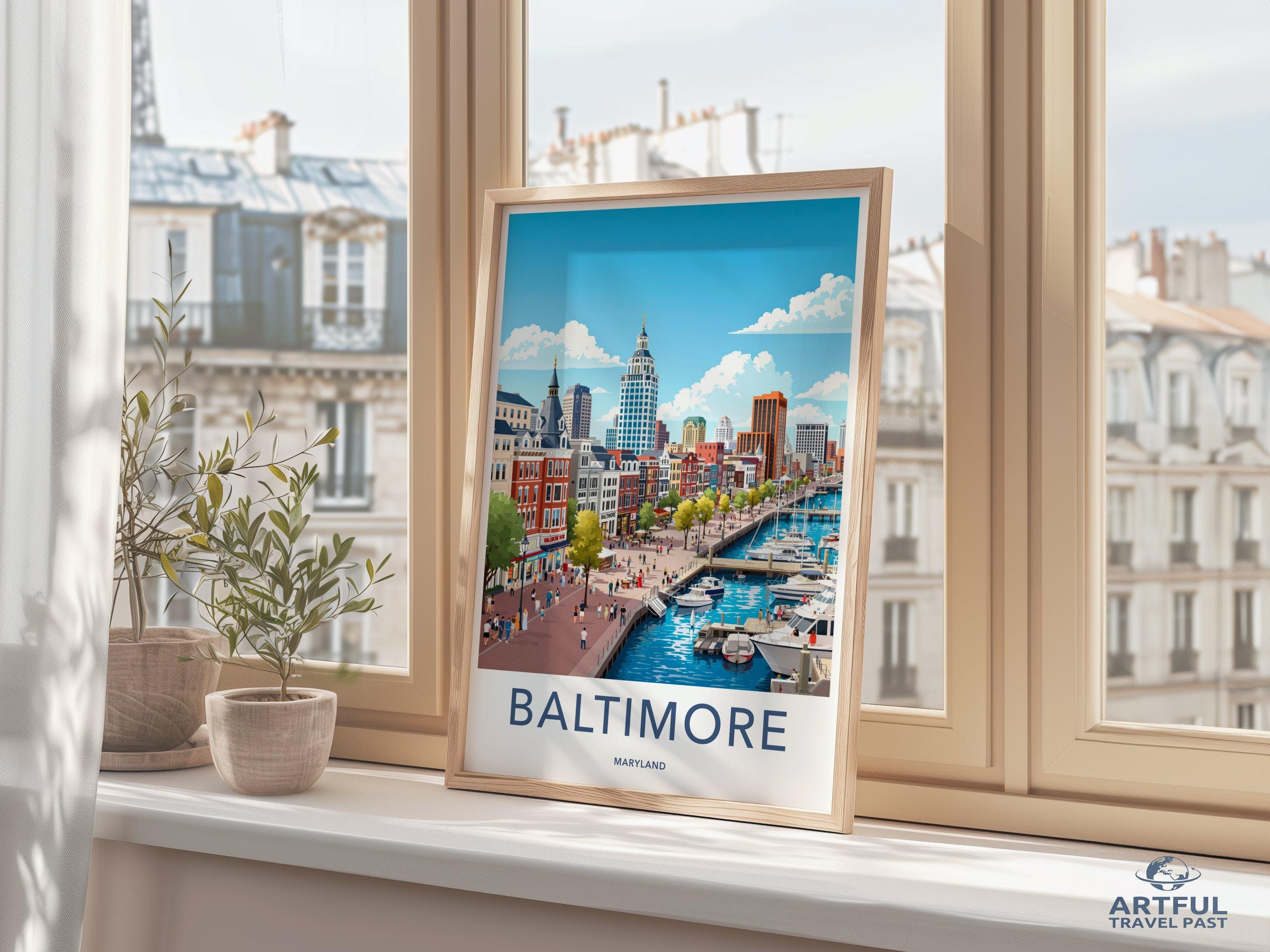 Baltimore Poster - Maryland Wall Art