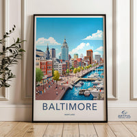 Baltimore Poster - Maryland Wall Art