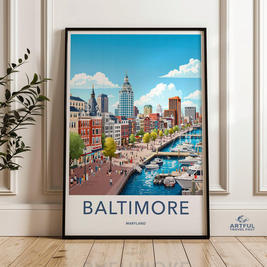 Baltimore Poster - Maryland Wall Art